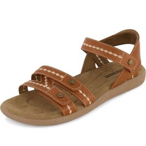 CUSHIONAIRE Women's Bartel Comfort Footbed Sandal with +Comfort - Size 6.5 Shoes